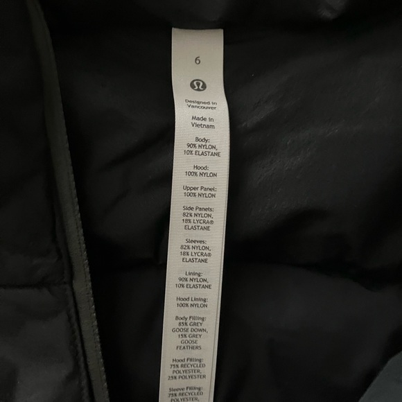 Lululemon Down For It All Jacket (Size 6) NWT - Picture 6 of 16